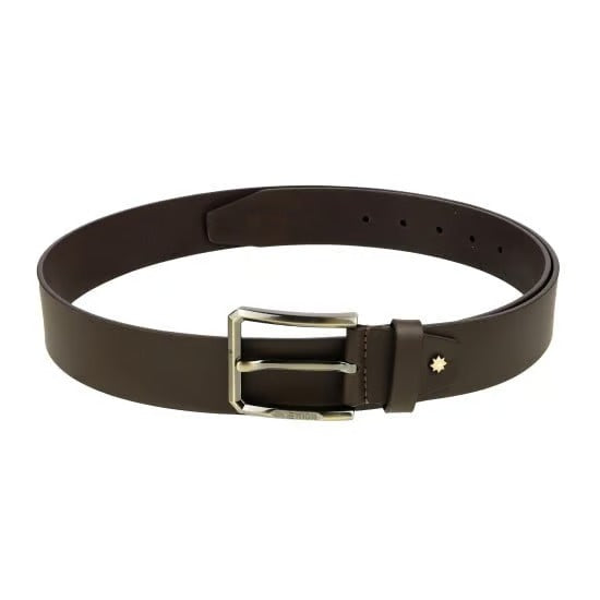 Men's Genuine Leather Belt – Classic Formal & Casual Adjustable Waist Belt with Durable Metal Buckle