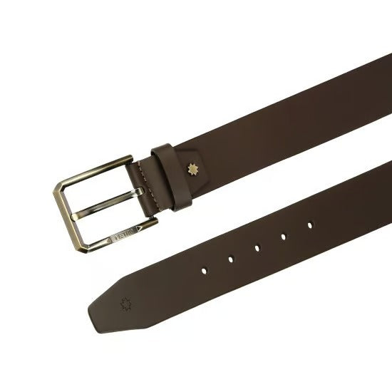 Men's Genuine Leather Belt – Classic Formal & Casual Adjustable Waist Belt with Durable Metal Buckle