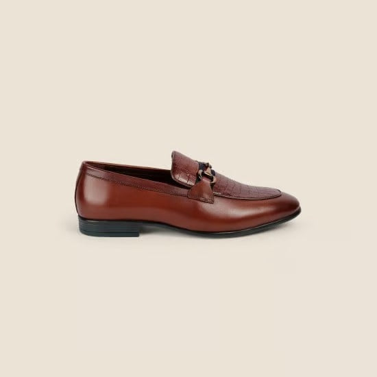 Men's Genuine Leather Formal Shoes – Classic Lace-Up Business Dress Shoes with Comfortable Cushioned Insole