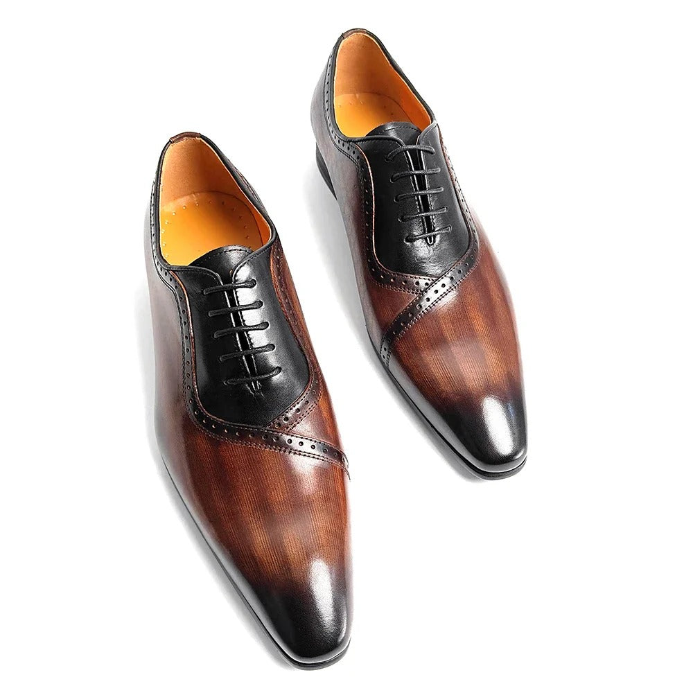 Elegant Men's Leather Dress Shoes – Stylish, Comfortable & Durable