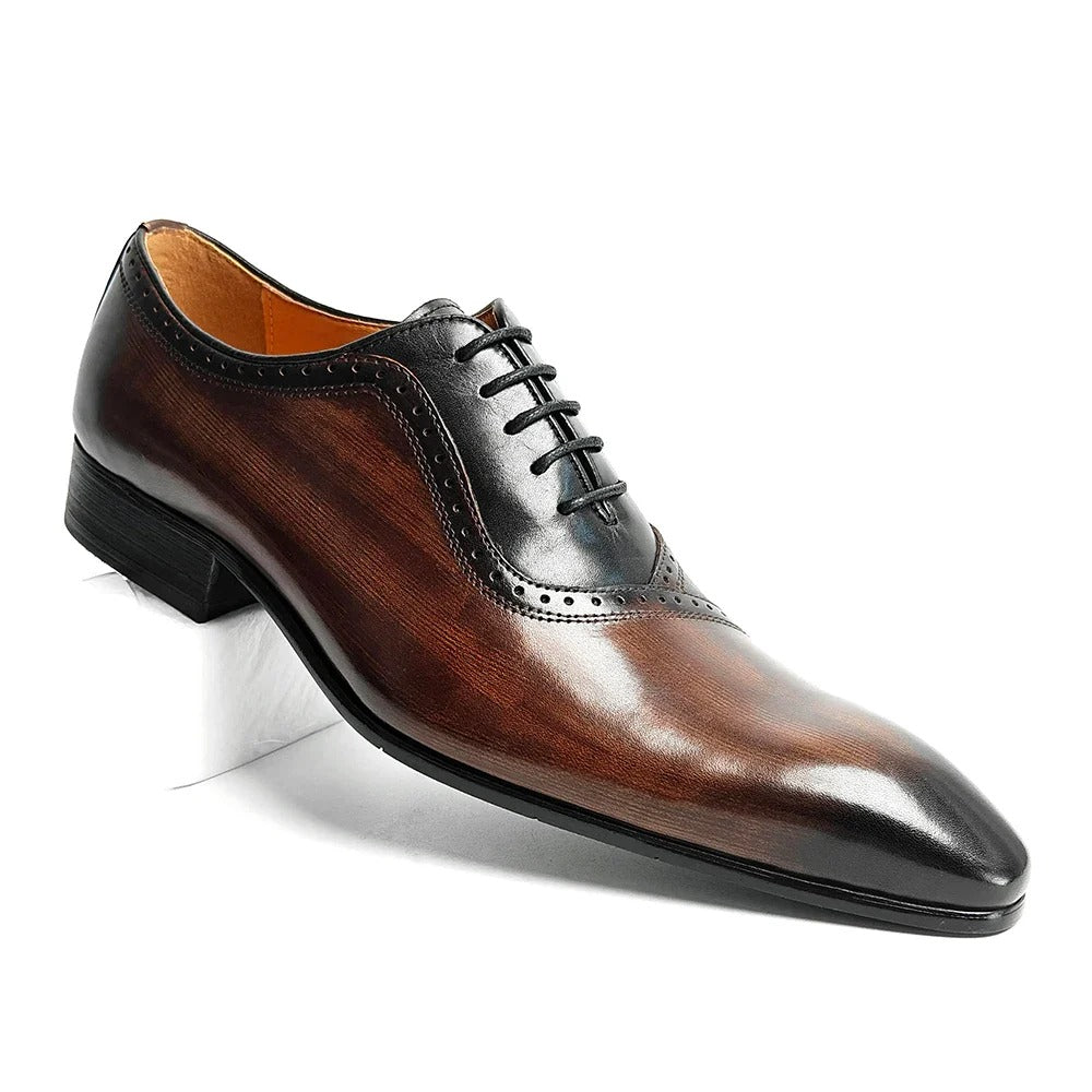 Elegant Men's Leather Dress Shoes – Stylish, Comfortable & Durable