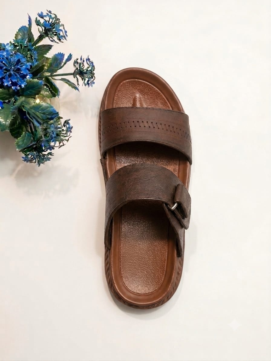 Men's Genuine Leather Sandals – Comfortable Casual Summer Footwear
