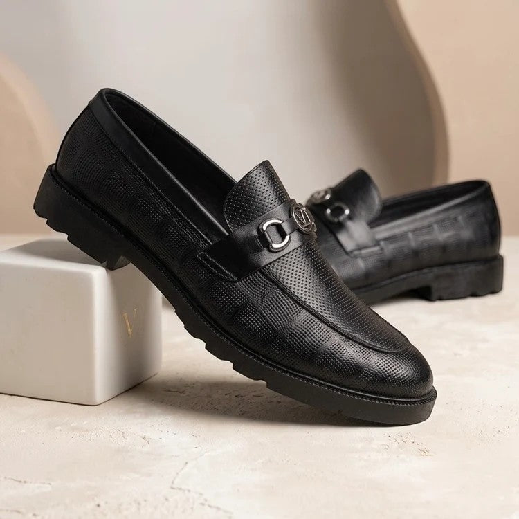 Sleek Leather Loafers Shoes