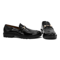Handmade Men's Black Leather Wingtip Oxford Shoe