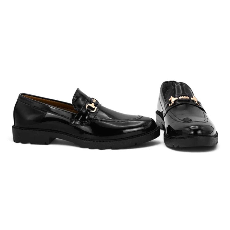 Handmade Men's Black Leather Wingtip Oxford Shoe
