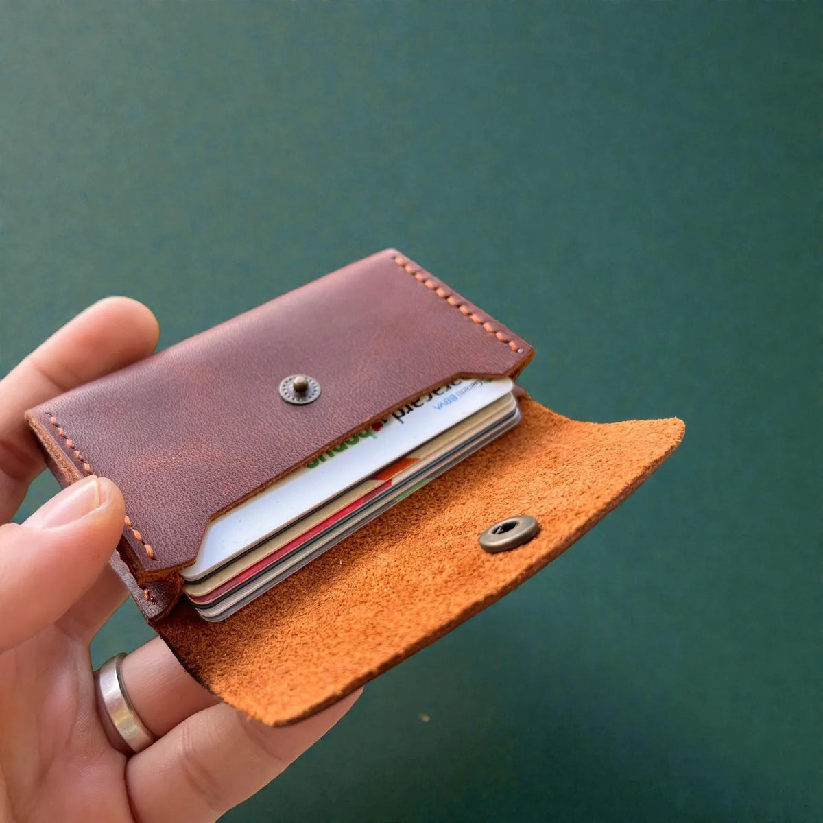 Leather Handmade Card Holder