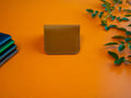 Bifold Mini Wallet, Leather Wallet, Card Holder, Unisex Wallet with Initials, Leather Purse, Gift for Him, Men Wallet