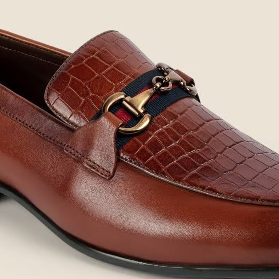 Men's Genuine Leather Formal Shoes – Classic Lace-Up Business Dress Shoes with Comfortable Cushioned Insole